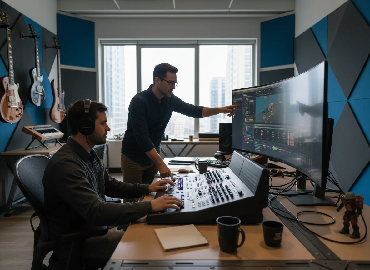 Game developer adding vocal tracks to game soundtrack