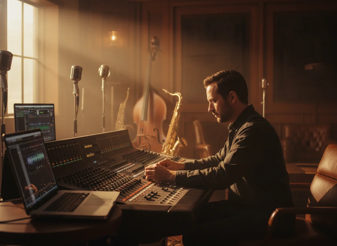 DJ using BeatMV audio cutter to prepare music mix tracks