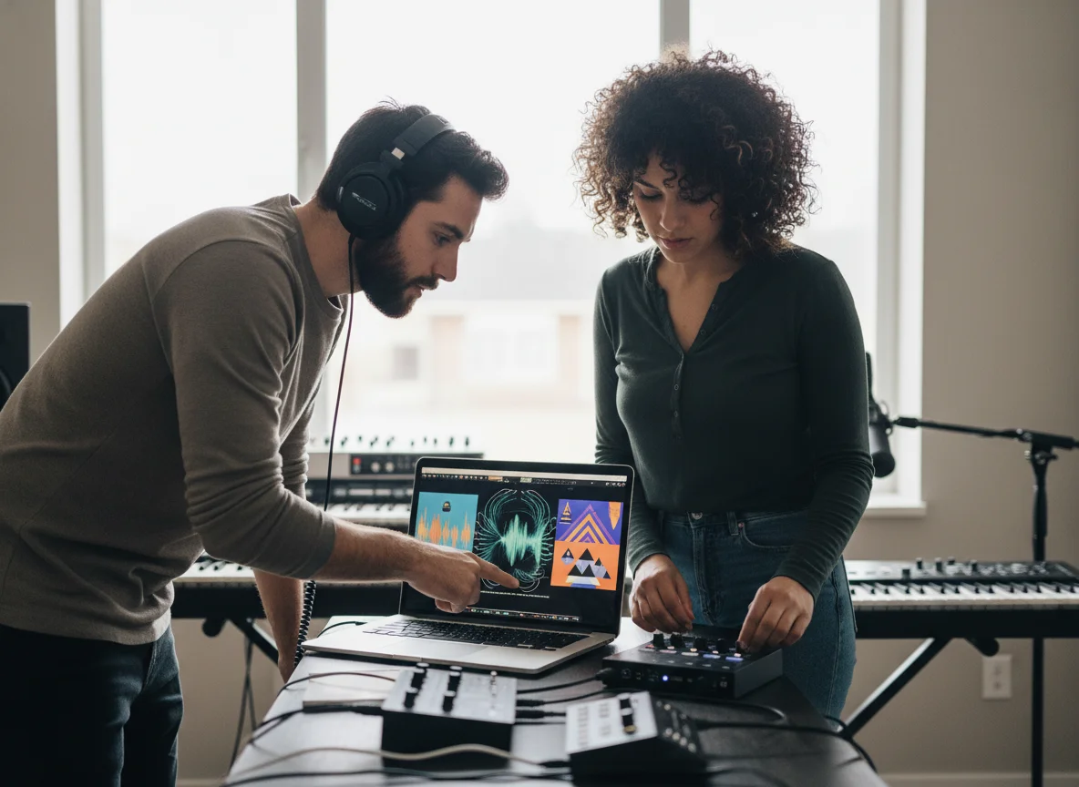 YouTube music visualizer video